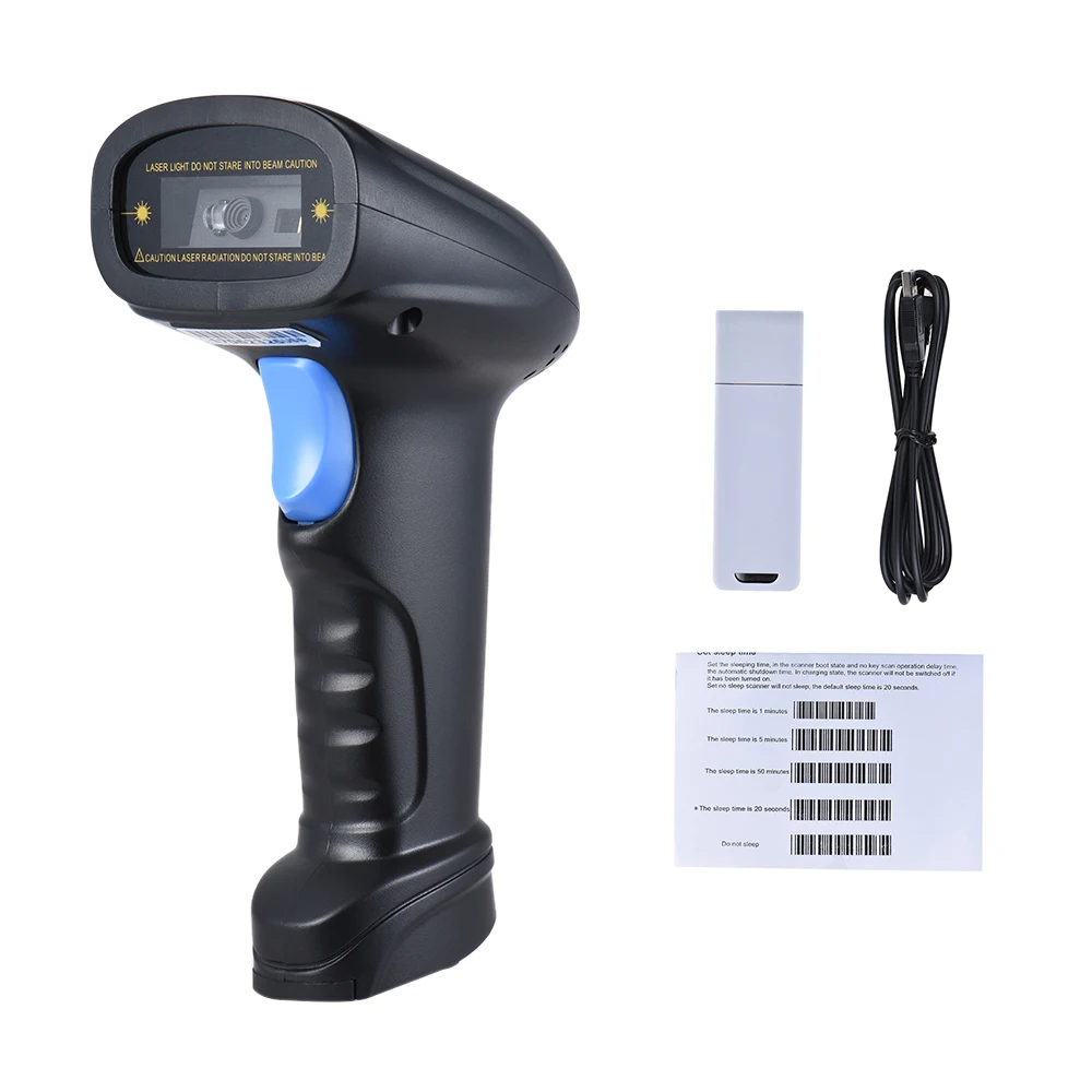 Ручной беспроводной сканер штрих кода 2 4G 1D/2D/QR считыватель с USB приемником