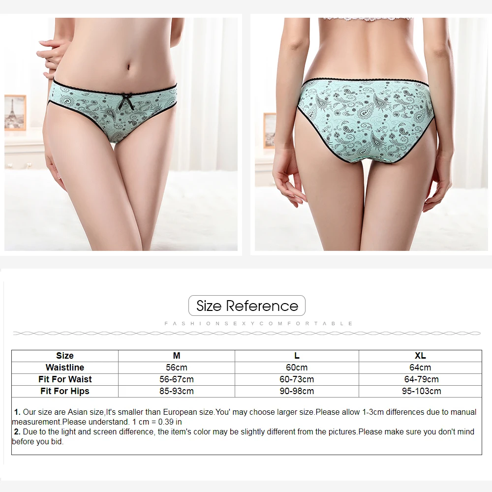 Трусики женские х/б с заниженной талией 3 шт./лот|ladies cotton underwear|woman briefscotton women's briefs