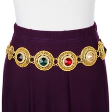 Женский пояс-цепочка с кубическим цирконием, для танца живота, для хип-хопа, вечерние, свадебные ювелирные изделия, арабские, африканские, египетские, позолоченные 9 видов стилей