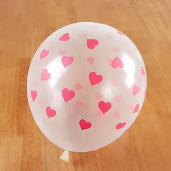 

12inch 2.8g 30pcs Clear lovely Heart Romatic Transparent helium Balloons Wedding Birthday Party Decor Valentines latex balloons