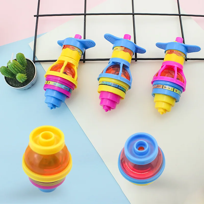 #N/A 40pcs Colorful Spinning Top Wooden Gyroscopes Toys Childrens Birthday Gift 