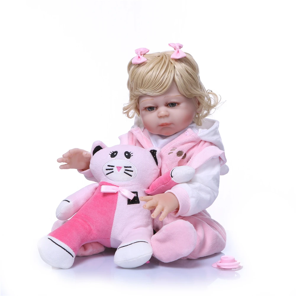 NPKCOLLECTION 50 см Boneca Bebe Reborn девушка кукла ручной работы полный силиконовые возрождается детские куклы Reborn Bebe Boy