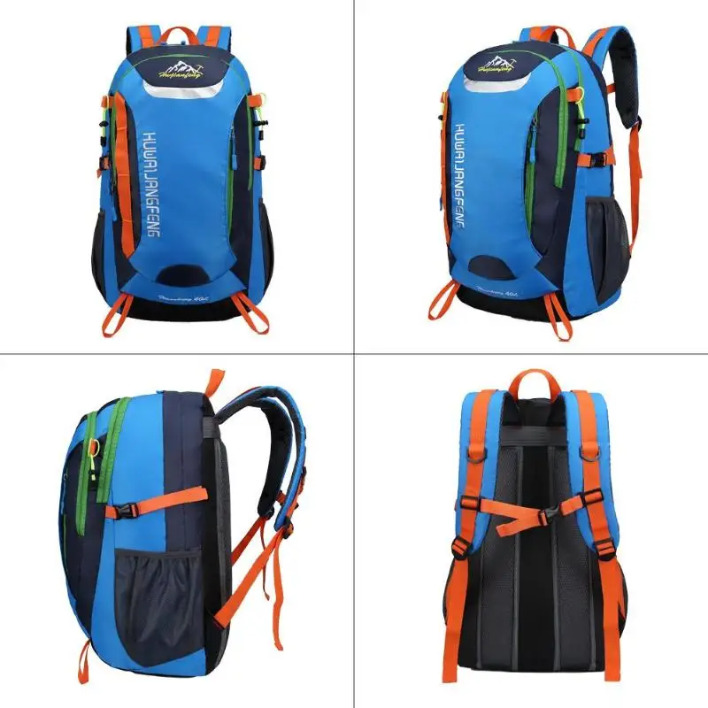 40L Водонепроницаемый Открытый рюкзак; спортивная сумка для пеших прогулок путешествия для альпинистов и скалолазов треккинг Кемпинг Прямая