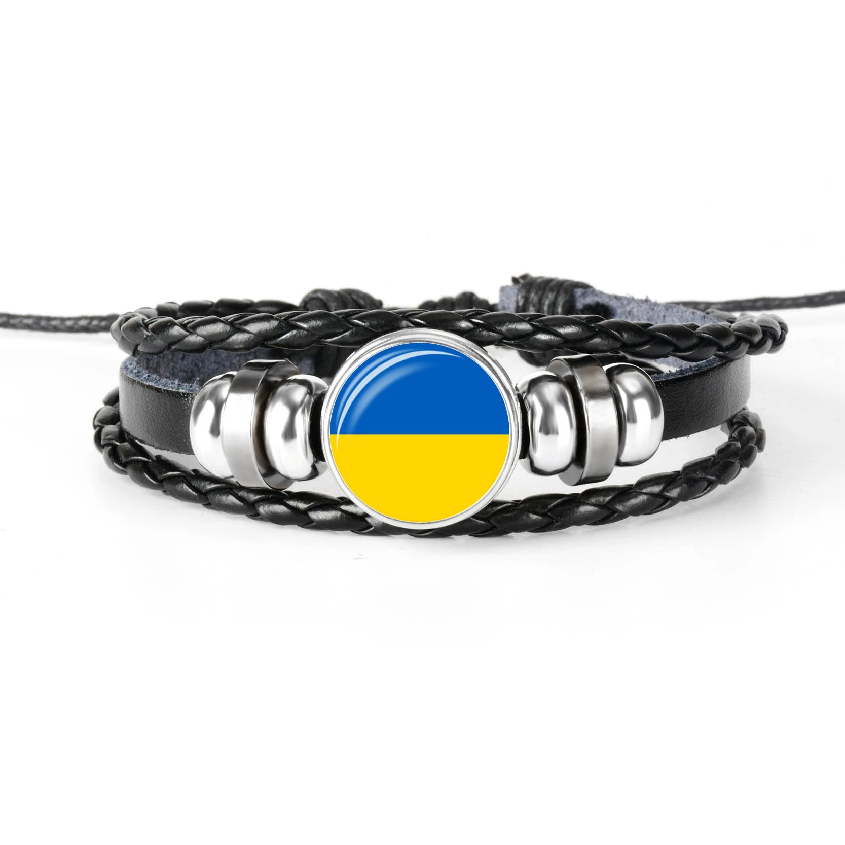 Россия Молдова Беларуси Швеция Эстония Финляндии в европейском стиле Национальный флаг браслет со стеклянным кабошоном кожаный браслет ювелирные изделия