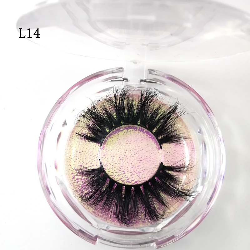 Luxurious 25mm Siberian Mink Strip False Eyelashes with 3D Effect and Thick Natural Look - Includes Diamond Packaging Box image 2