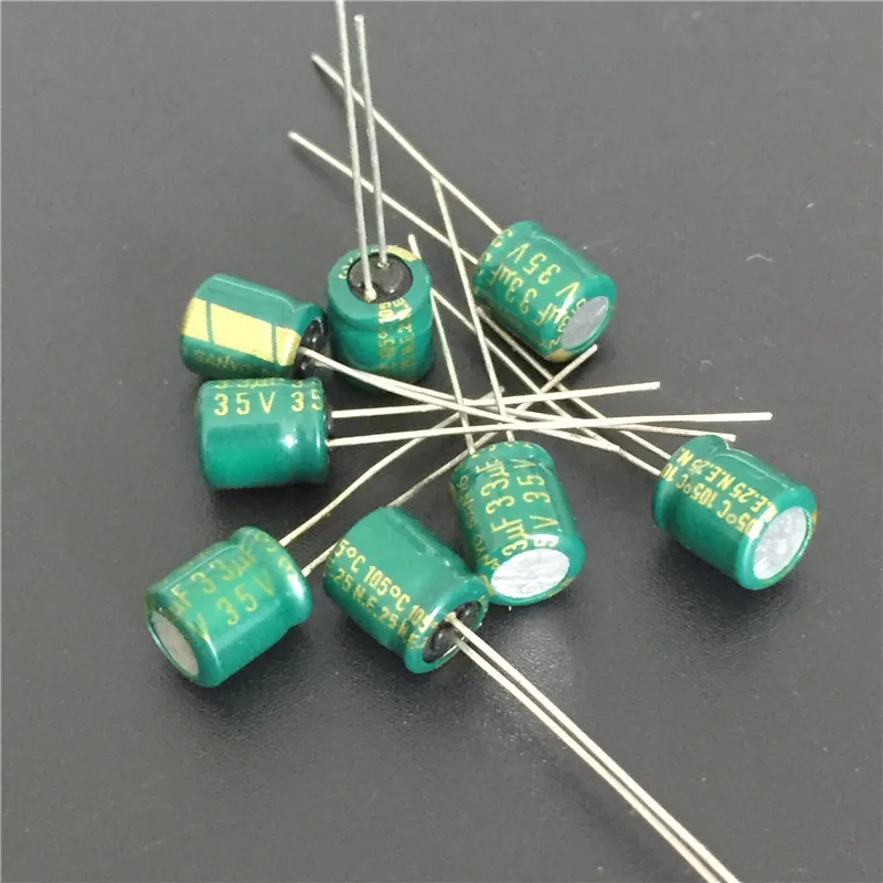 10 шт. 33 мкФ 35V SANYO 6x7 мм низкопрофильные 35V33uF Алюминиевые Электролитические