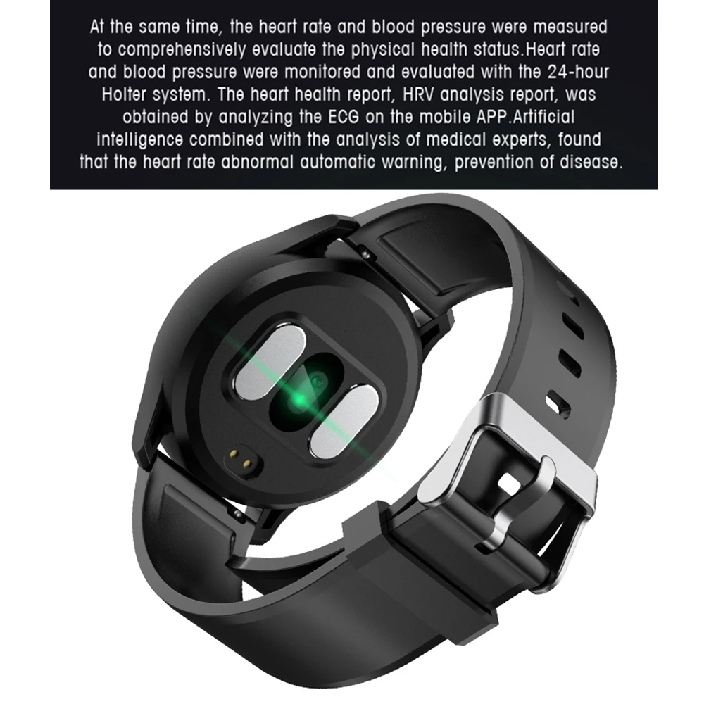 Smart Watch Heart Rate Monitor Blood Pressure Watch ECG+PPG Fitness Watch IP68 Waterproof Sport Smartwatch for Android IOS Phone