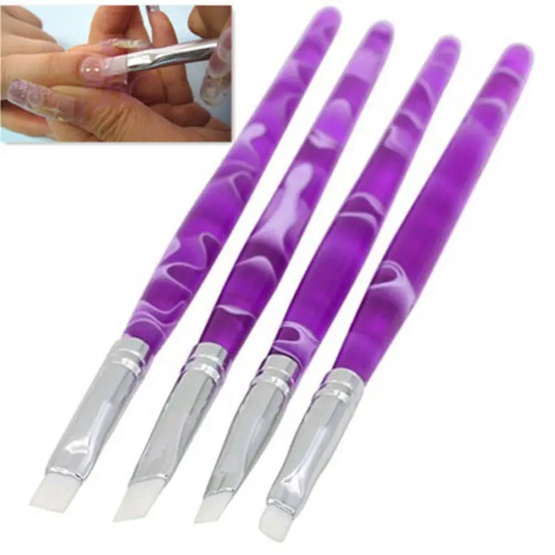 

Fancy New 4X Pro Wave Pattern Handle UV Gel Brush Pen Nail Art Painting Drawing Brush Set