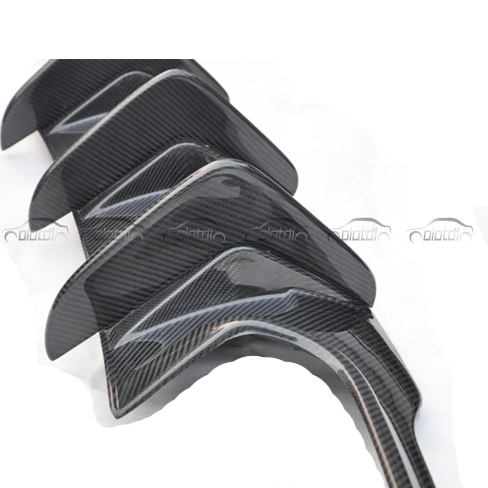 A Style Car Styling Carbon Fiber Rear Lip Bumper Splitter Diffuser For Mercedes Benz C Class W204 C63 AMG C300 C180 2012