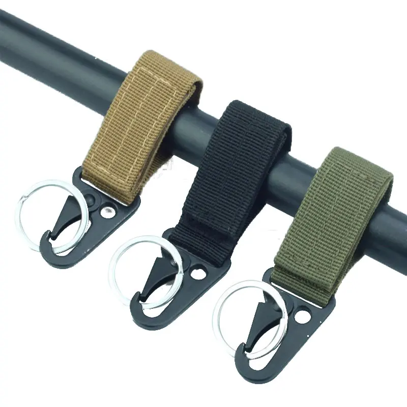 Carabiner Nylon Tactical Military keychain Backpack Hooks bing Molle