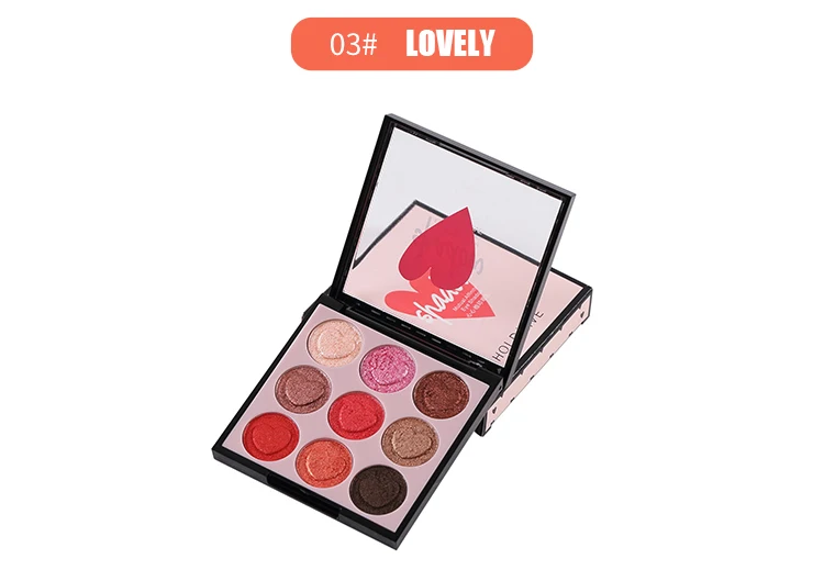 HOLD LIVE 9 Color Eyeshadow Palette Shimmer Matte Glitter Eye Shadow Palette Pigment Diamond Eyeshadow Glitter Nude Eyes Makeup (18)