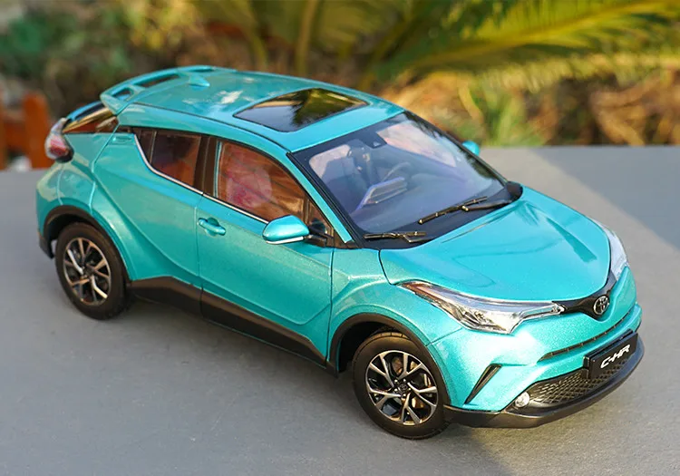 6 цветов 1:18 TOYOTA C-HR модель из цинкового сплава, высококачественная металлическая коллекция и Подарочная модель автомобиля украшения