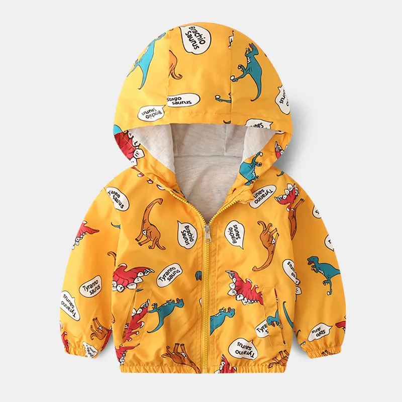 Весенне-осеннее Детское пальто, детская куртка, верхняя одежда для мальчиков и девочек, модная ветровка с рисунком для мальчиков, одежда для малышей - Цвет: Style 6