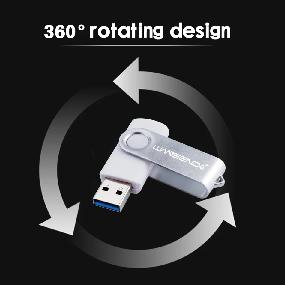 WANSENDA D300 USB флеш накопитель металлический 32 ГБ Usb флешка 3 0 16 64 128 256