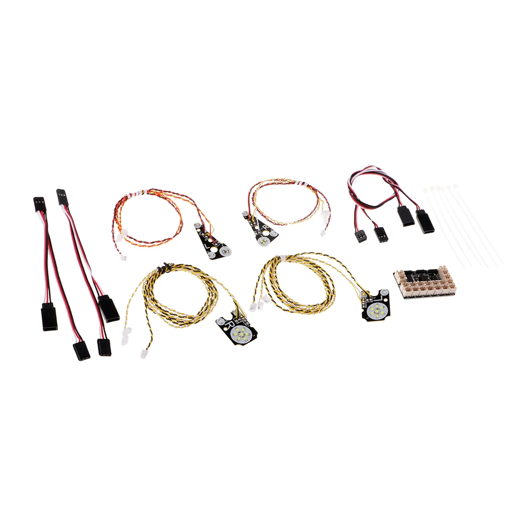 LED Light Headlight System Front Rear Flash Lamp for TRAXXAS TRX4/TR4 1/10 RC Crawler Car