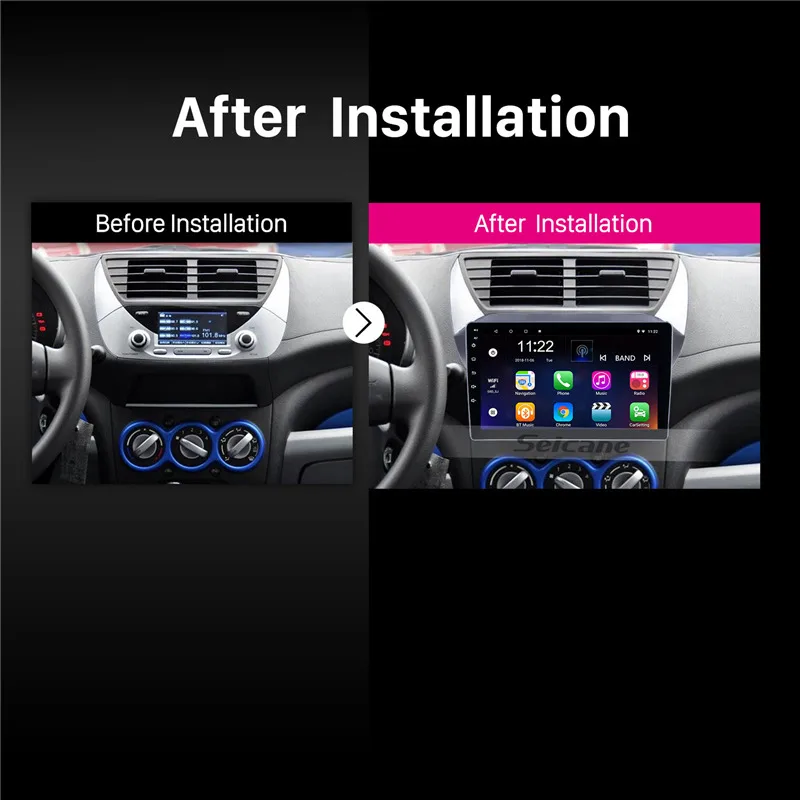 Clearance Seicane Car GPS Multimedia Player For 2009 2010 2011 2012 2013 2014-2016 Suzuki alto Android 8.1 2Din Wifi Bluetooth Head Unit 5
