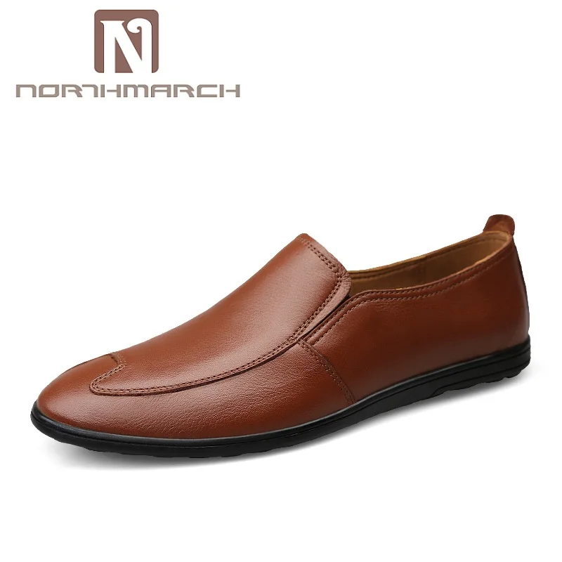 Лоферы NORTHMARCH мужские из натуральной кожи удобные дышащие повседневная обувь для