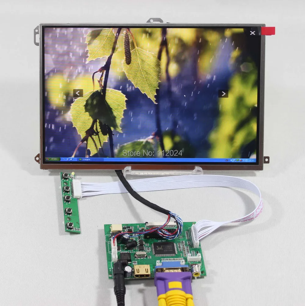 

HDMI VGA 2AV LCD driver board VS-TY2662-V110.1" LP101WX1-SLP2 1280x800 IPS lcd