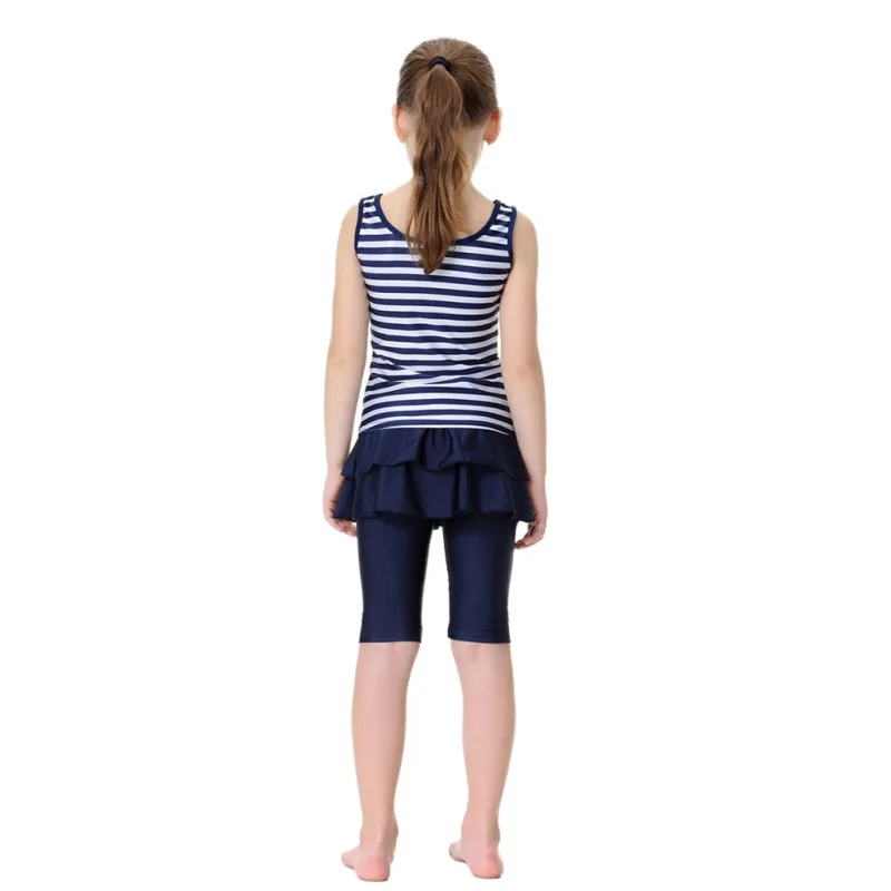 Cena Nowy muzułmanin dziewczyna stroje kąpielowe dwuczęściowy zestaw strój kąpielowy dla dzieci zestaw dla dzieci muzułmańskie dla dzieci stroje kąpielowe strój kąpielowy dla dzieci skromne Burkinis