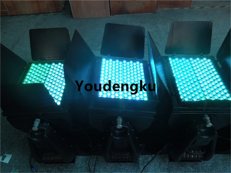 4 шт. 144 шт. водонепроницаемый led города Light 3 Вт rgb led стены wahser DMX пейзаж подсветка