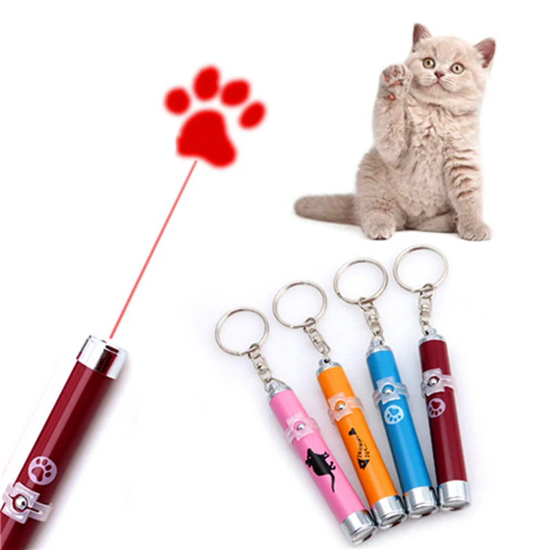 OnnPnnQ Funny Pet Cat Toys LED Laser Pointer light Pen With Bright Animation Mouse Shadow Interactive Holder For Cats Training3