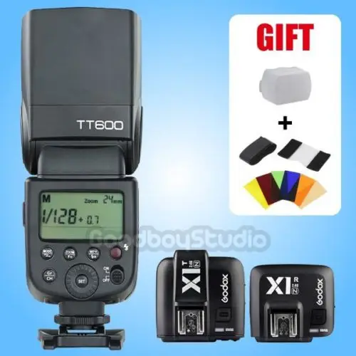 

Godox TT600 2.4G Wireless Speedlite Flash X1T-N Trigger X1R-N Receiver for Nikon