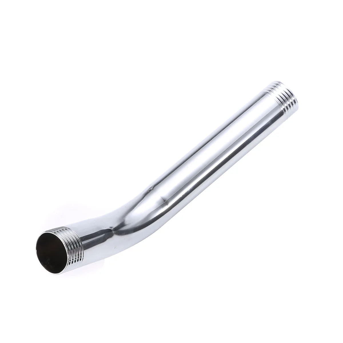 G1/2" Threaded Shower Head Extra Pipe Stainless Steel Shower Arm Head Extension Angled Extra Pipe Tube