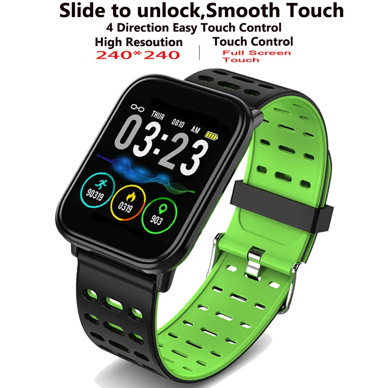 

LIGE New Smart Watch Full Touch Screen Heart Rate Monitoring Bracelet Men's Waterproof Fitness Pedometer Smart Sports Bracelet