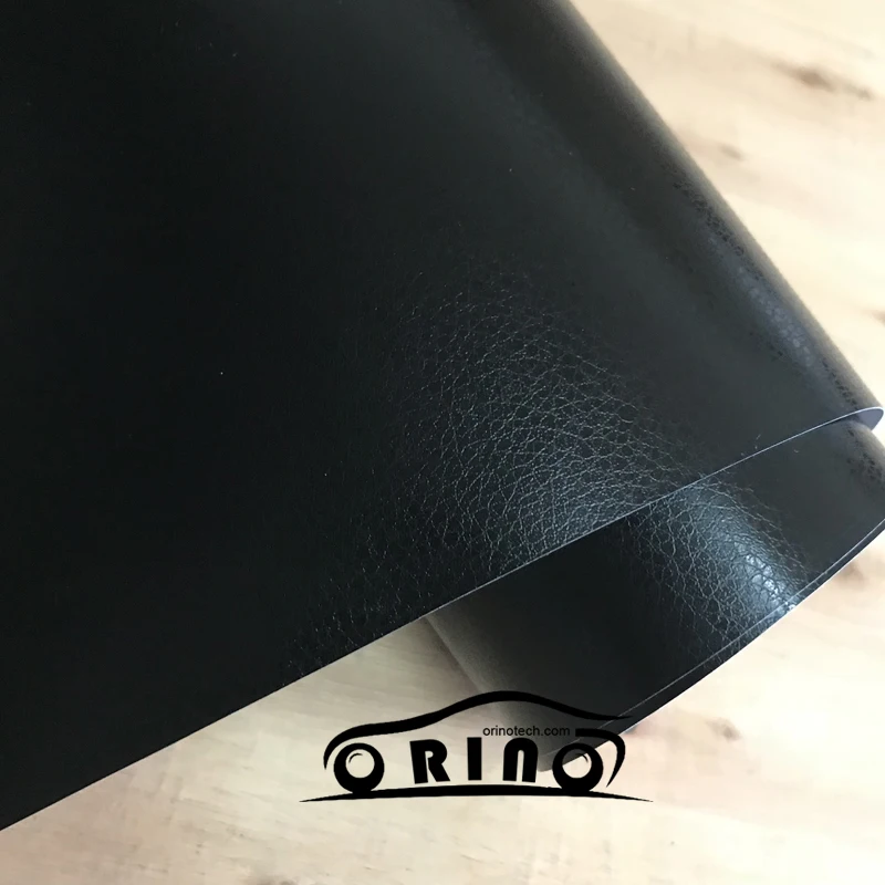 Black Leather Vinyl Film Sticker-1