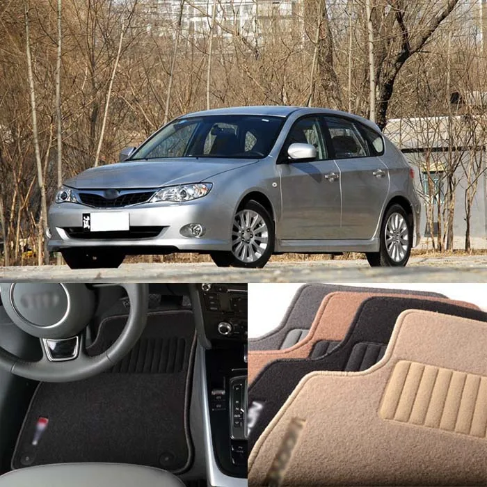 5pcs Premium Auto Fabric Nylon Anti slip Floor Mats Carpet For Subaru