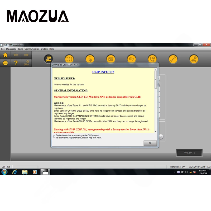 Maozua новейший выпуск V176 для Renault Can Clip диагностическое программное обеспечение V176 автомобильный диагностический инструмент Поддержка нескольких языков