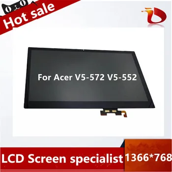 

15.6' Laptop lcd matrix screen Touch Screen Digitizer LCD Assembly for Acer Aspire V5-572 V5-552 notebook replacement