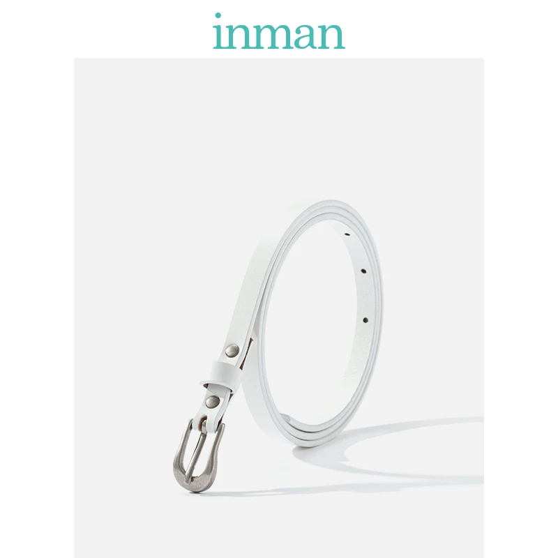 

INMAN 2019 Solid Color Thin Slim Fit Women Simple Fashion Design Elegant Lady Leahter Belt