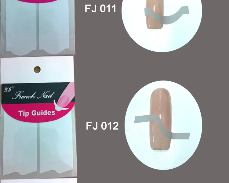 Fora-atacado Novo Chegou Arte Francês Manicure Guias Curvo Meia Lua Estilos Dicas Adesivos Estêncil 18 Desígnios 20% 100sheetsunha 6 Cheap Adesivos e decalques