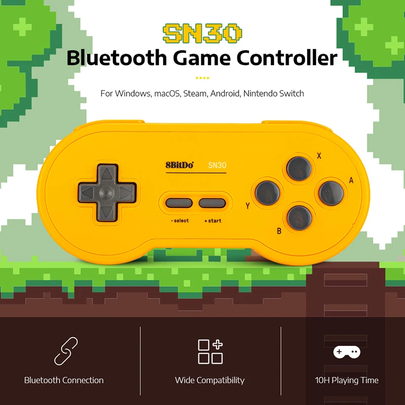 WUIYBN 8Bitdo SN30 геймпад беспроводной контроллер Bluetooth Джойстик для nintendo Switch PC Android MacOS паровой