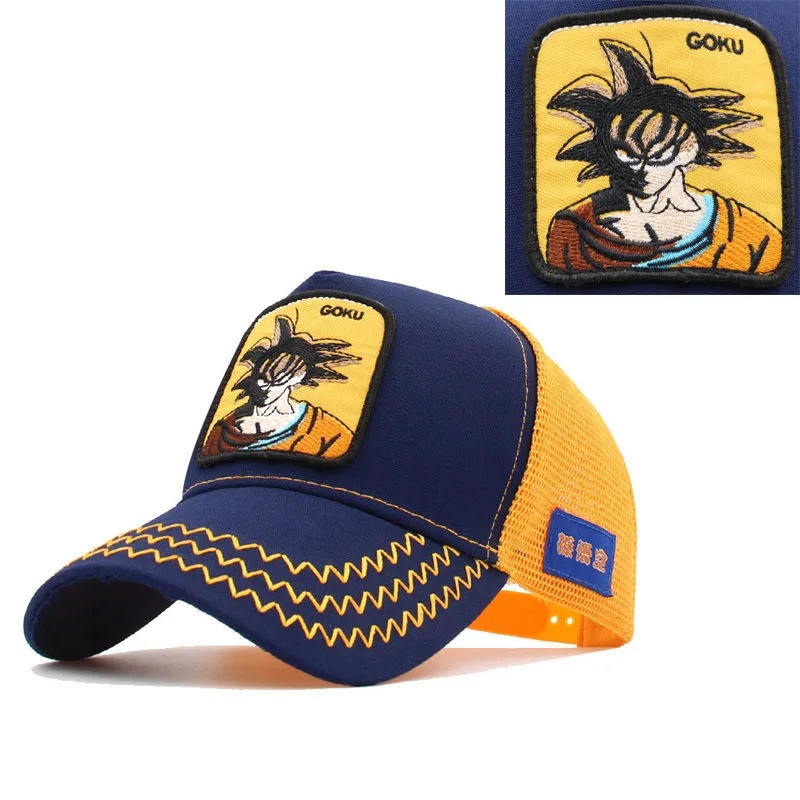 Аниме Dragon Ball Vegeta Мужская бейсболка для мужчин и женщин Высокое качество Snapback Gorras Casquette trucker сетчатая Кепка папа шляпа хип-хоп - Цвет: 6