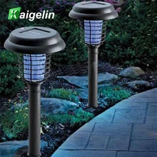 5 PCS LED Solar Powered Outdoor Yard Lawn Anti Mosquito Insect Pest Zapper Killer Trapping Lantern Lamp Spike Light Garden Deco