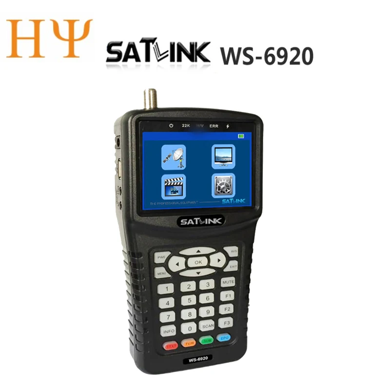 SATLINK WS-6920 DVB-S/S2 Цифровой спутниковый искатель метр с MPEG-2/MPEG-4 3,5 дюймов TFT ЖК-экран QPSK/8PSK/16 APSK