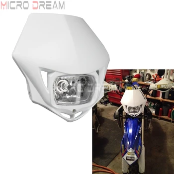 

Dirt Bike Enduro MX Headlight For Kawasaki KTM Husqvarna KLR KX SXF EXC XCF SMR TE FE FC White Supermoto Motocross Head Lights