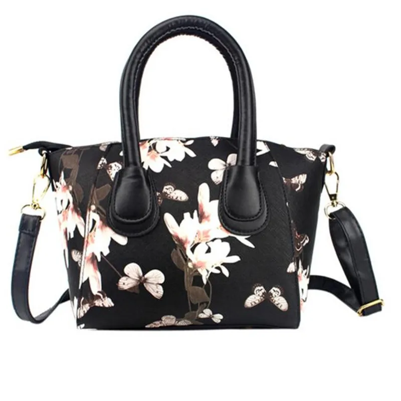 

Luxury 2017 Women Handbags Famous Brand PU Leather Messenger Bags Womens Tote Bags Flower Printed Bag for Ladies Bolsas Feminina