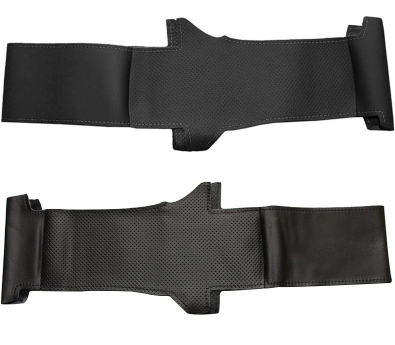 Black Artificial Leather Steering Wheel Cover for Volkswagen VW Golf 4 Passat B5 1996-2003 Polo 1999-2002 Seat Leon 1999-2004 