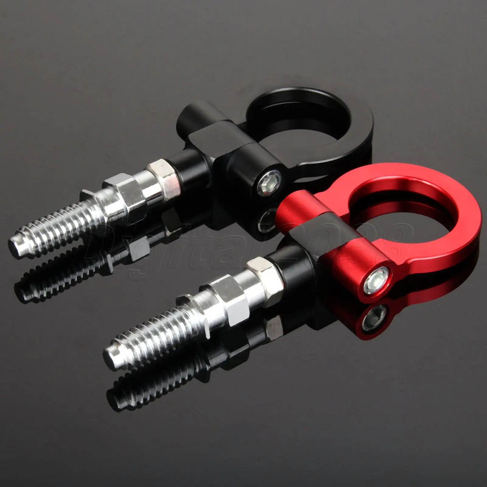 1x cnc الألومنيوم سيارة سباق الجبهة السحب سحب هوك السيارات مقطورة عصابة لل bmw الأوروبية السيارات السيارات مقطورة سحب القضبان سوبر الجودة