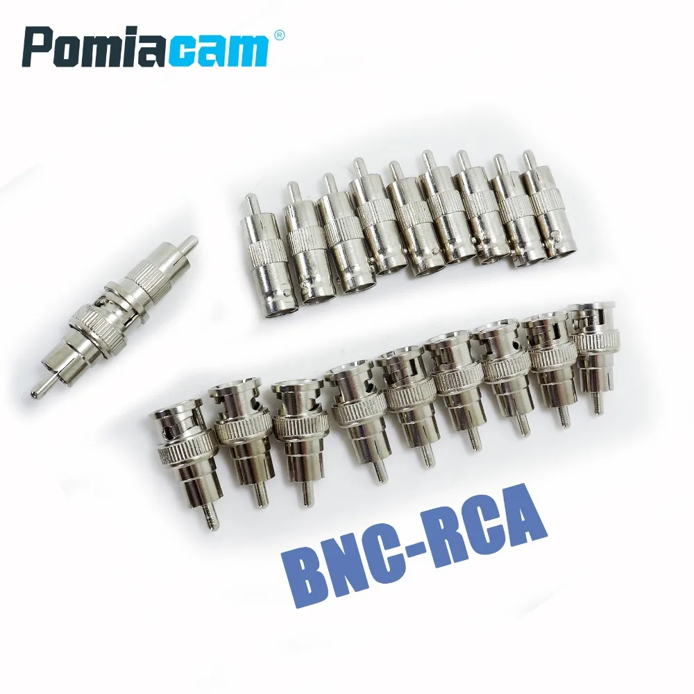 20 pcs CCTV BNC female to RCA male connector Adapter for Camera Connection