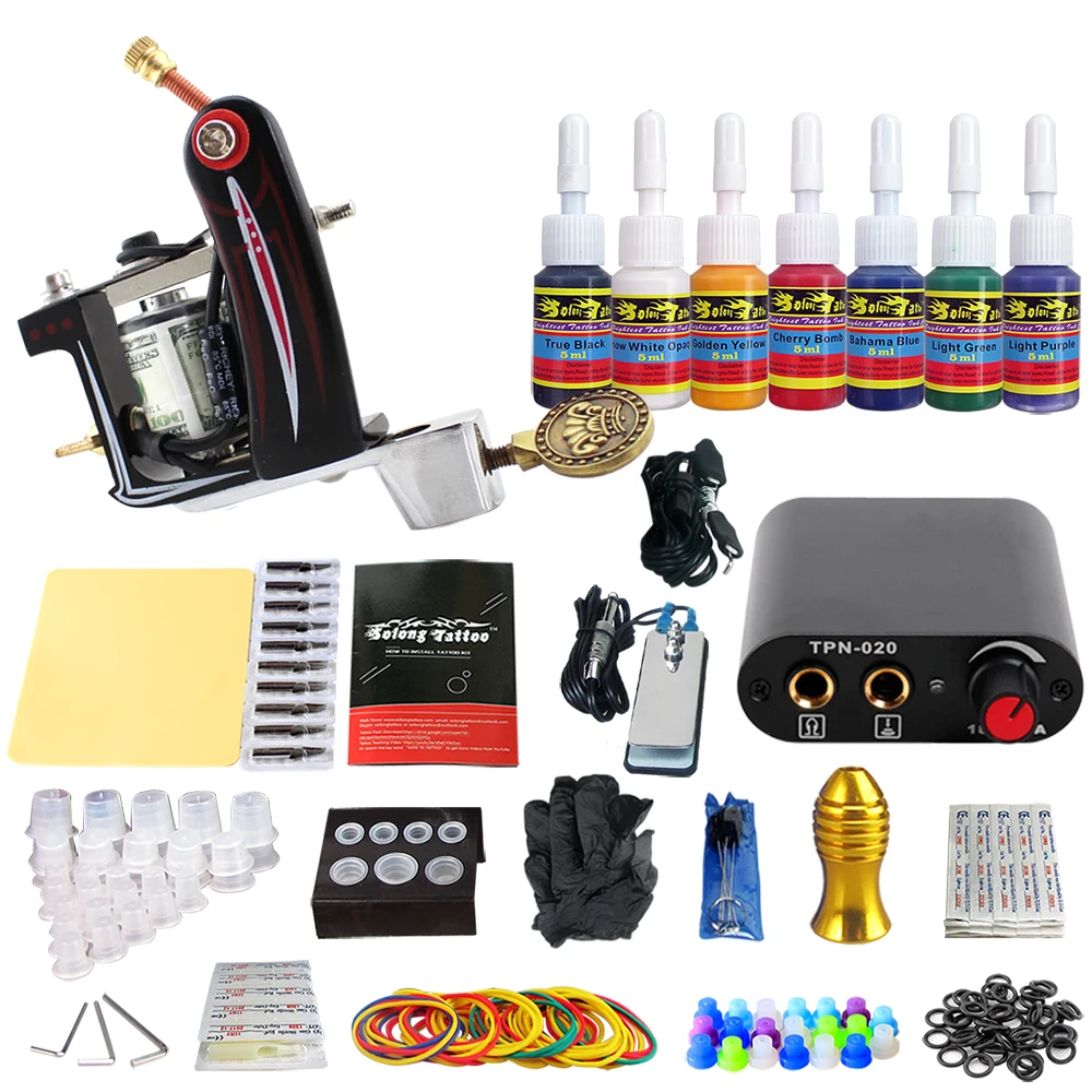

Stigma Tattoo 1 Machine Kits for Beginer 7 Inks TK105-20
