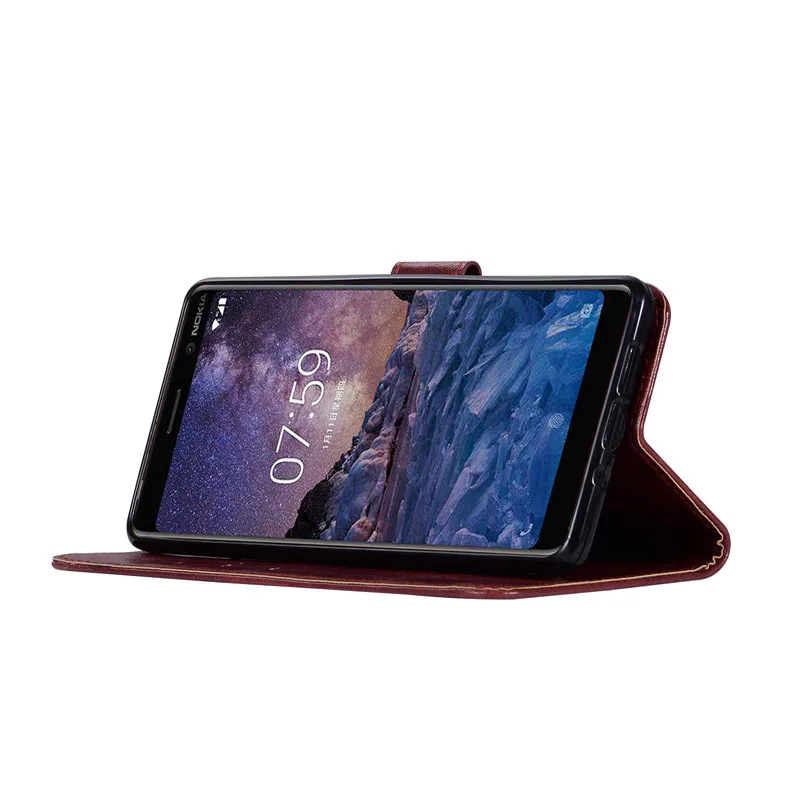 Чехол для Nokia 1 2 3 5 6 8 2018 чехол 7 Plus кожаный книжка X6 X7 Sirocco|Бамперы| |