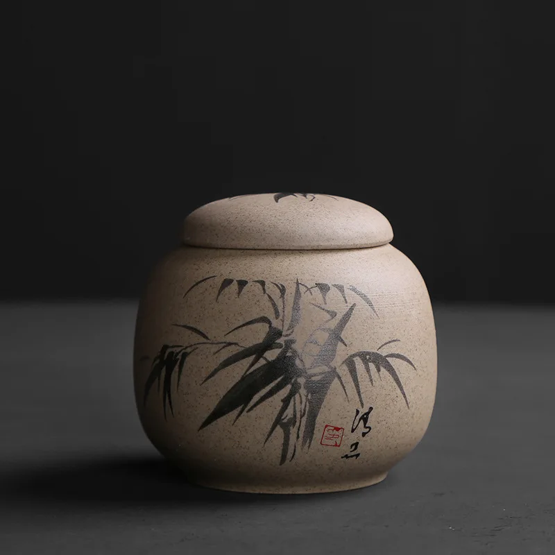 Meilan, бамбук, хризантема, грубая керамика чайник, керамический герметичный чайник, упаковка чайника, небольшой чайник специальная цена - Цвет: ct53