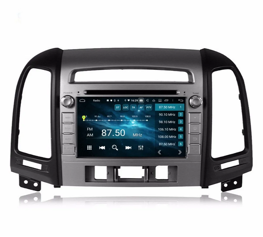 Excellent DSP Android 9.0 Octa Core 2 din 7" Car Audio DVD GPS for Hyundai Santa Fe 2006-2012 stereo Radio Bluetooth 4.2 WIFI USB 4gb+32gb 8