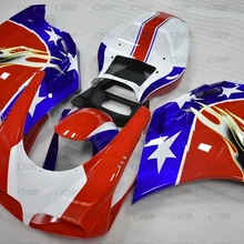 Для DUCATI 916 1996-2002 мотоциклетные обтекатель для DUCATI 996 2001 зализа Abs 748 2001 красный белая, голубая обшивка