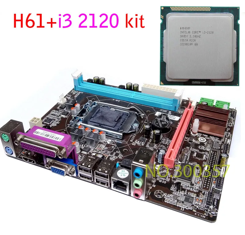 NEW Micro ATX DDR3 LGA1155 H61 I3 2120 font b Motherboard b font KIT