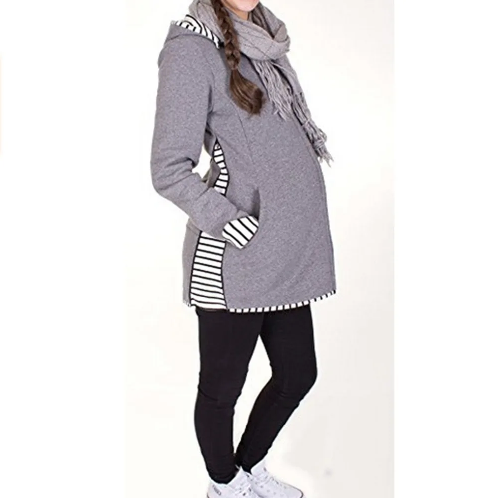 Autumn Winter New XXL Women's Black Pullover Gray Hoodies Large Size Parenting Child Mother Kangaroo Hoody Sweatshirt Pregnant